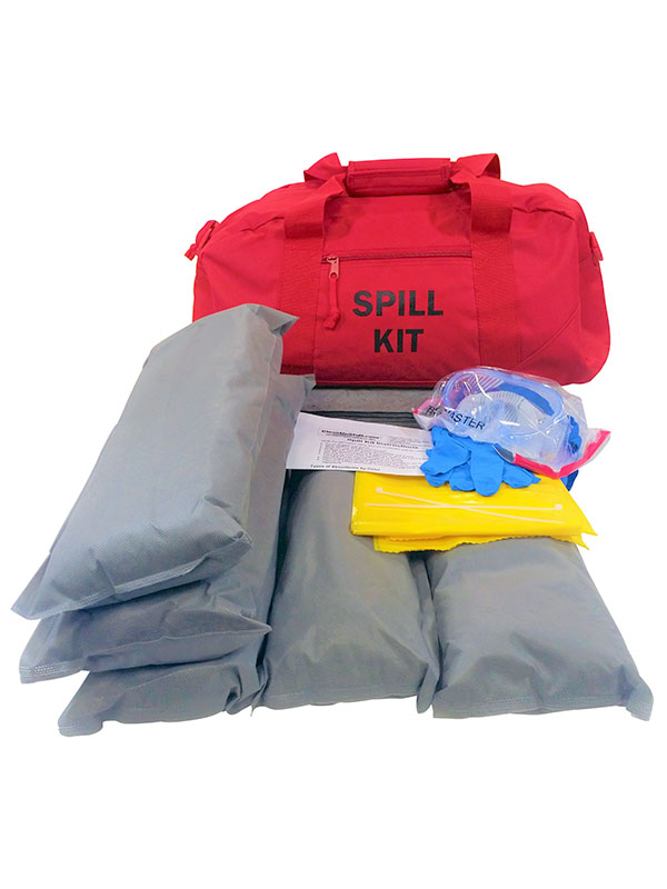 Duffle bag spill kit contents