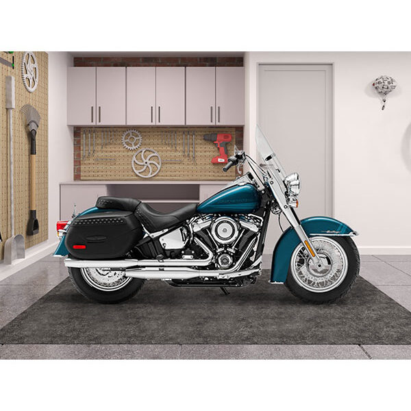 Motorcycle mat for garage floors