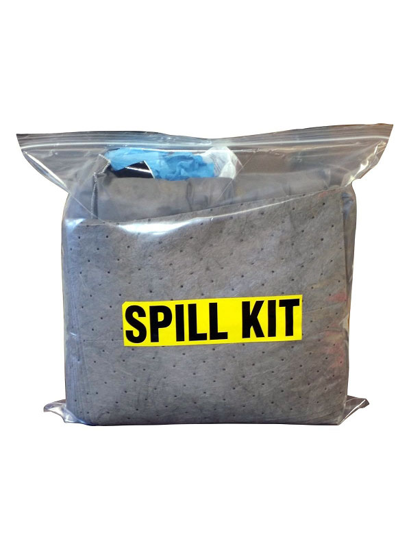 Spill Response Kit in Resealable Bag